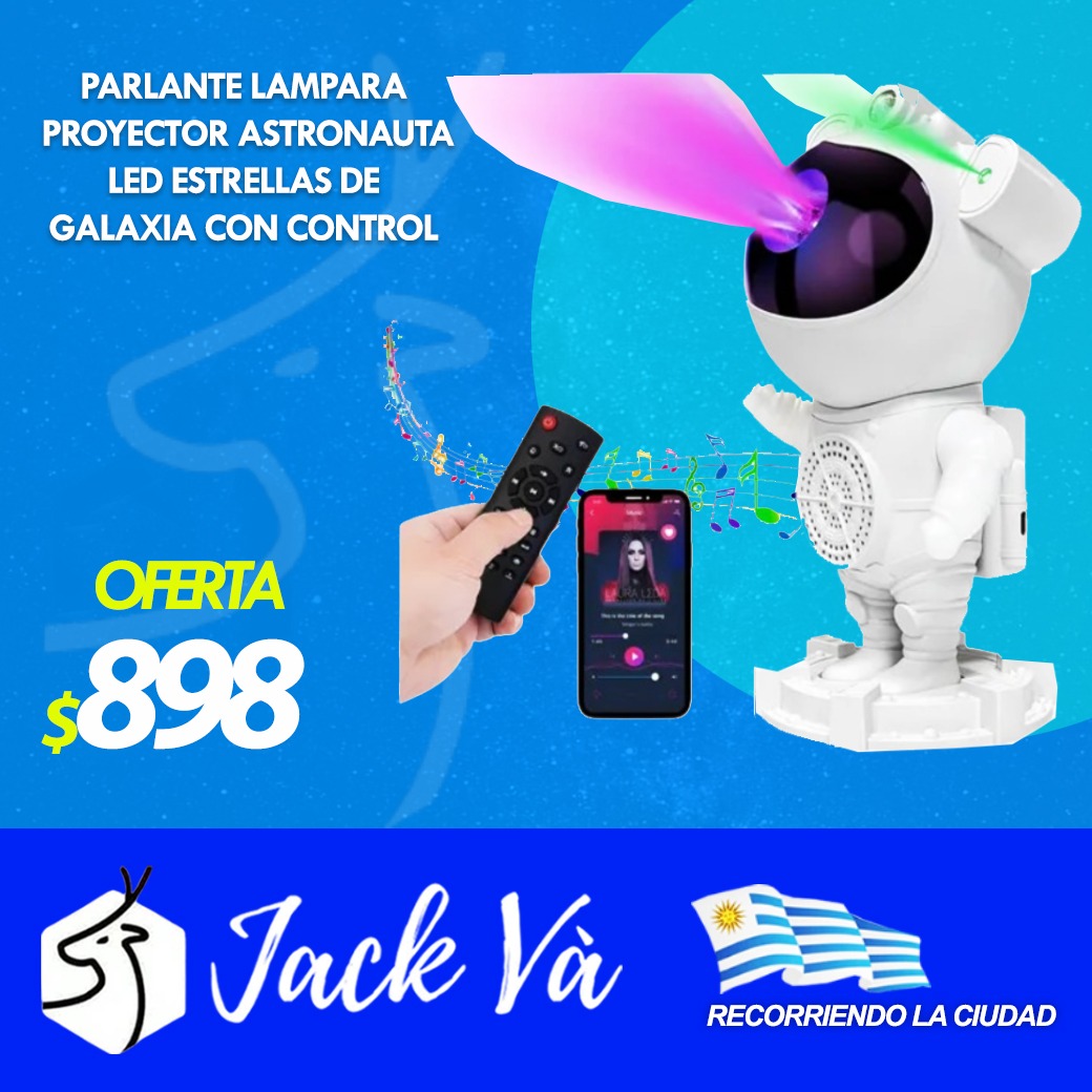 Proyector Astronauta LED Estrellas - Iluminación - Iluminación